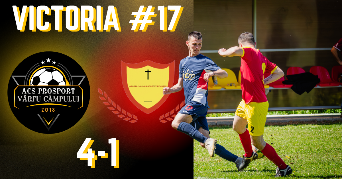 Pro Sport Vârfu Câmpului - ACS Epureni, scor 4-1